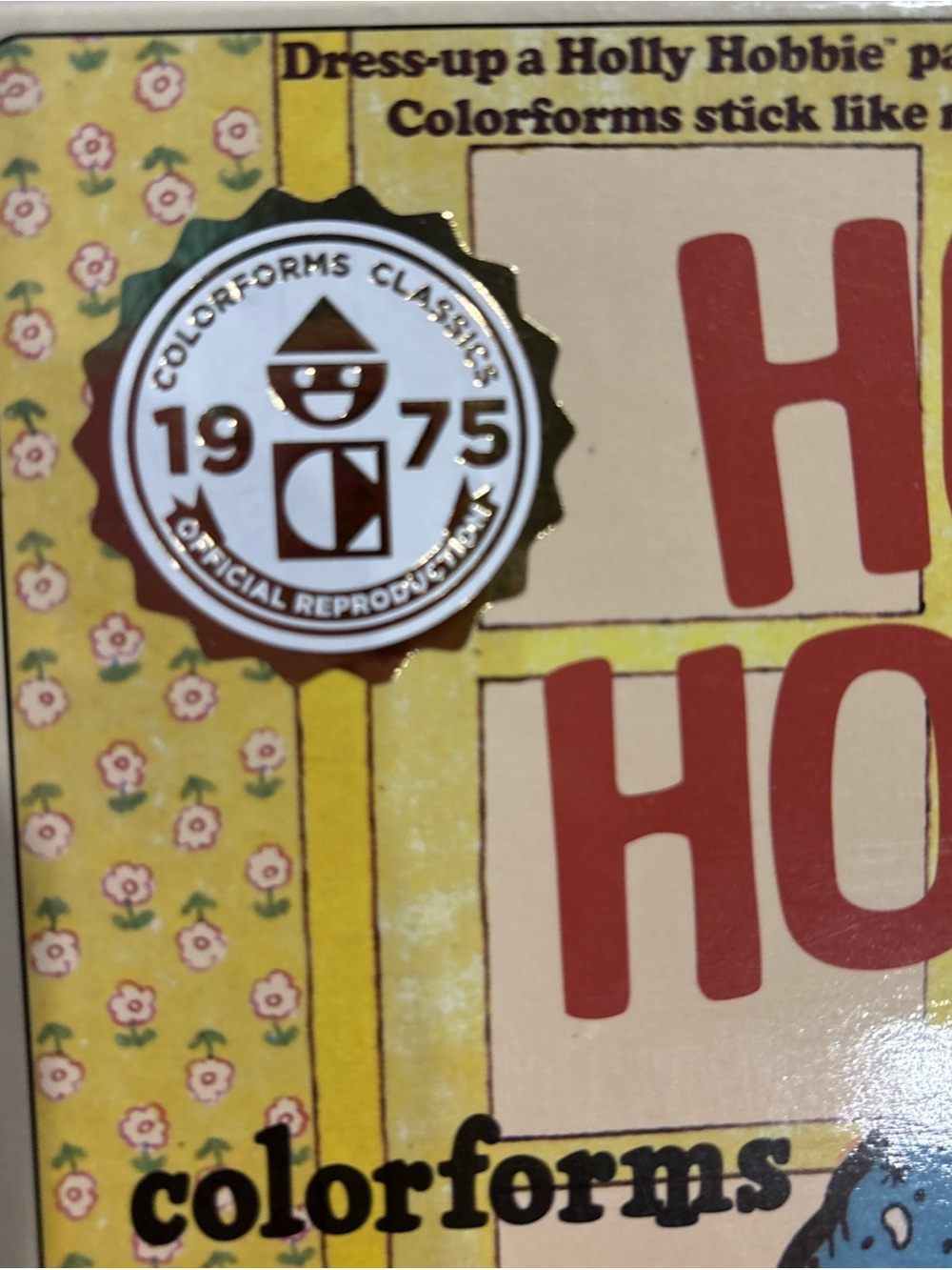 Holly Hobbie Colorforms Dress-Up Set - Yellow/Blue/Red Artwork - Picture 3 of 11